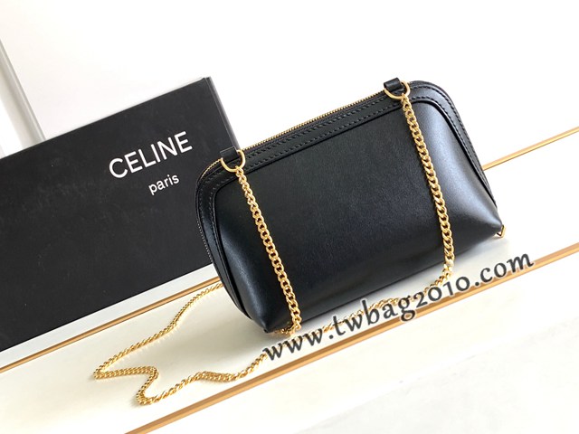 Celine專櫃2023新款復古小牛皮TRIOMPHE浮雕凱旋門貝殼包 賽琳復古全皮貝殼包 sldj2427